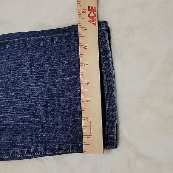 Ann Taylor Curvy Cropped Blue Denim Jeans Womens Size 10 - Picture 8 of 10